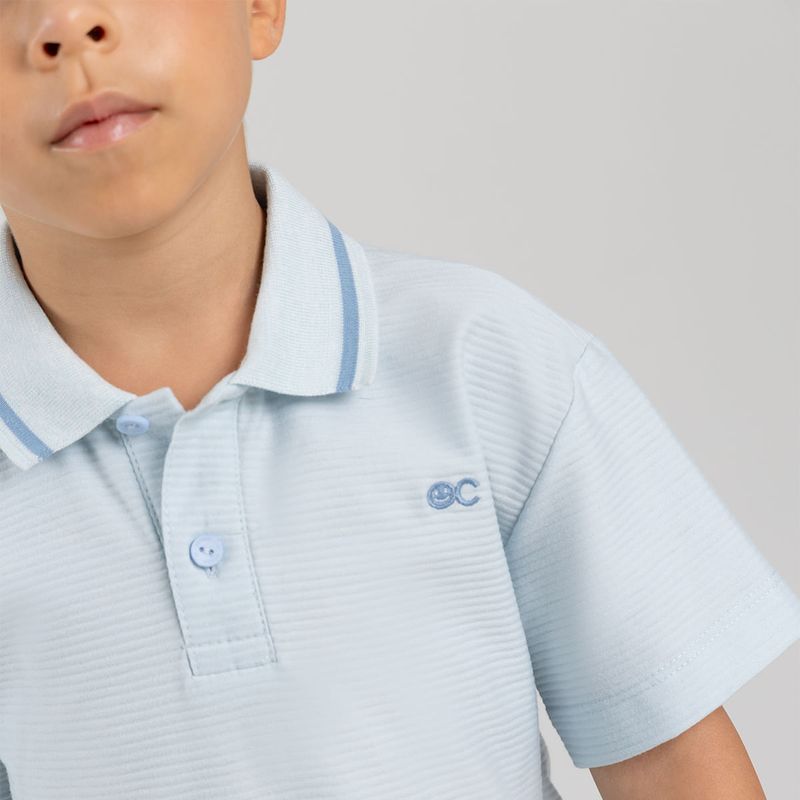 Camiseta-polo-para-nino-con-tela-con-textura