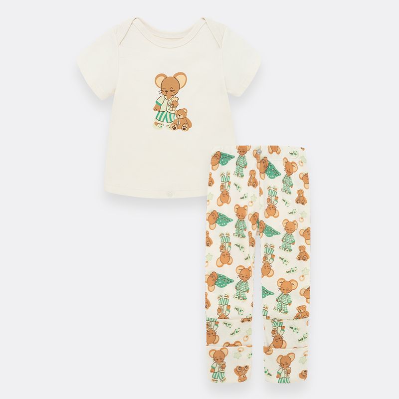 Pijama-corta-para-bebe-nino