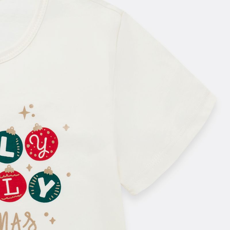 Camiseta-navidena-para-nina-manga-corta