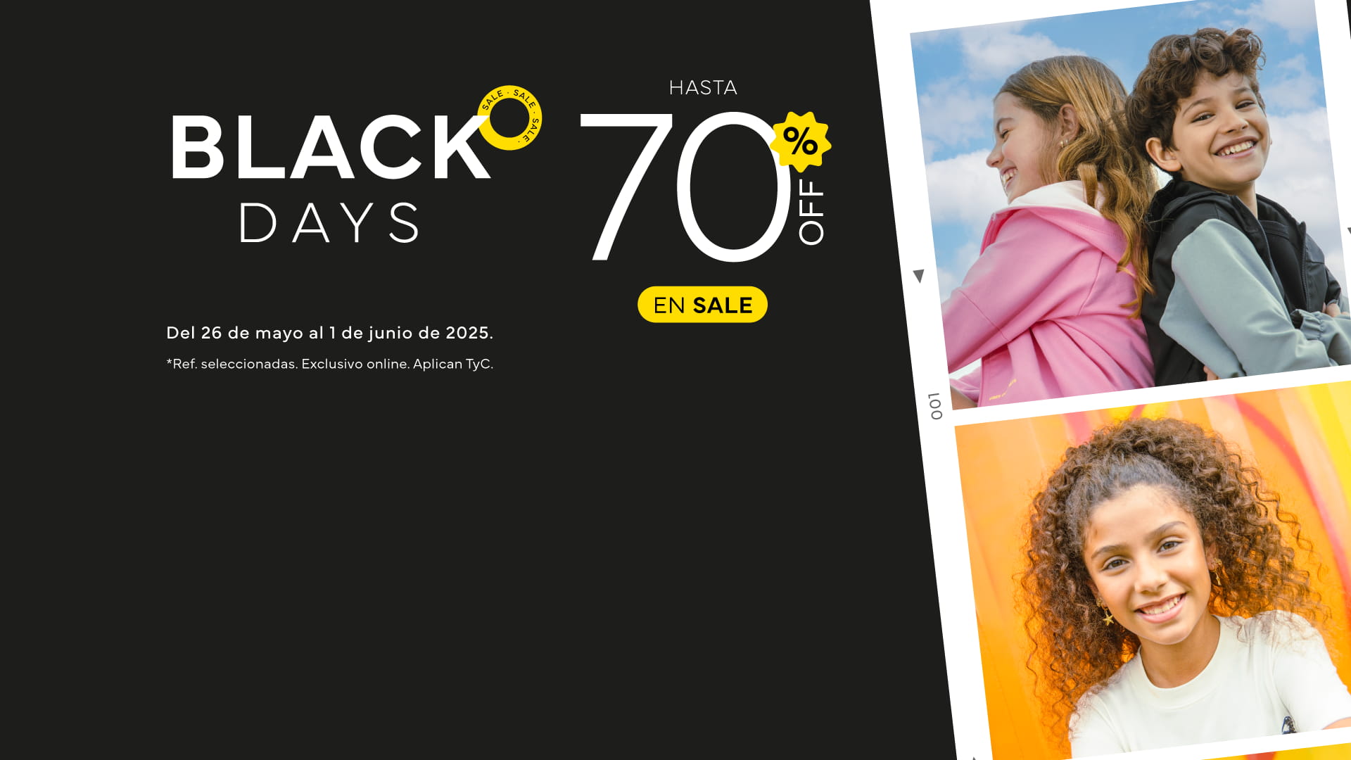 BLACK DAYS HASTA EL 70% OFF