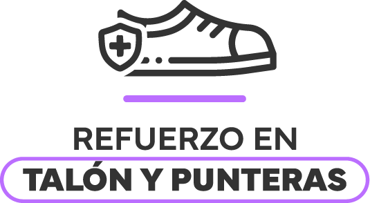 Refuerzo en talón y punteras
